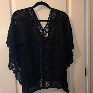 Candies size M black lace blouse